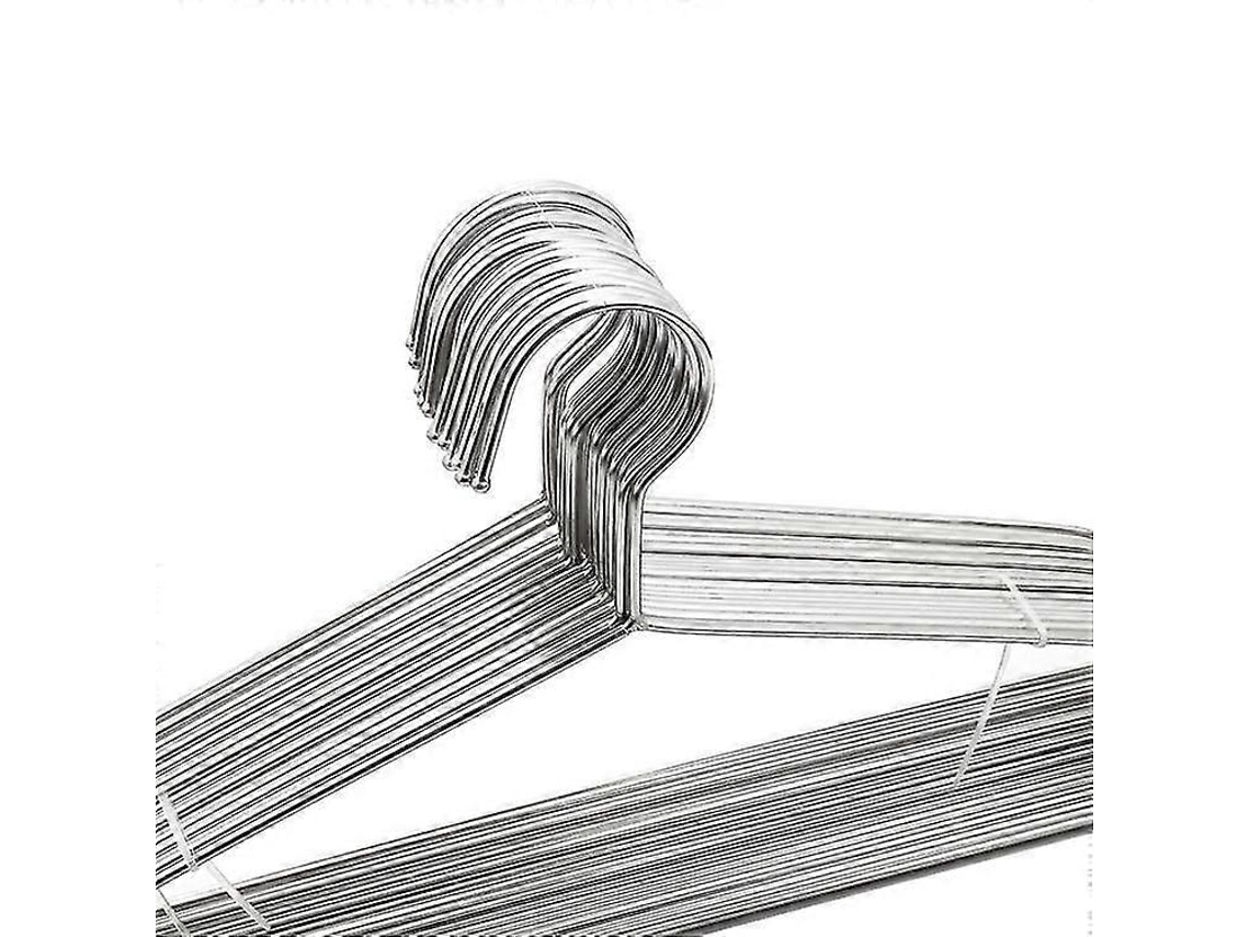 Cabides De Arame Para Roupas, Pacote Com 20 Unidades, Em Aço Inoxidável Resistente, Tamanho 17,7 Polegadas.
