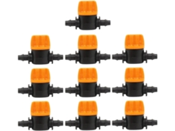Conjunto De 10 Válvulas Irrigação Por Gotejamento Para Jardim.