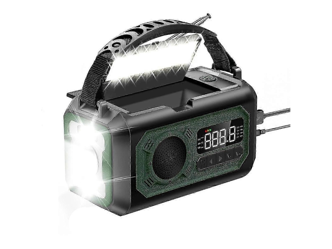 12000mah Rádio Meteorológico de Emergência Manivela Solar GOKOCO