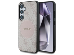 Capa De Tpu Guess Para Samsung Galaxy S25 Com Logotipo Classic Do Magsafe