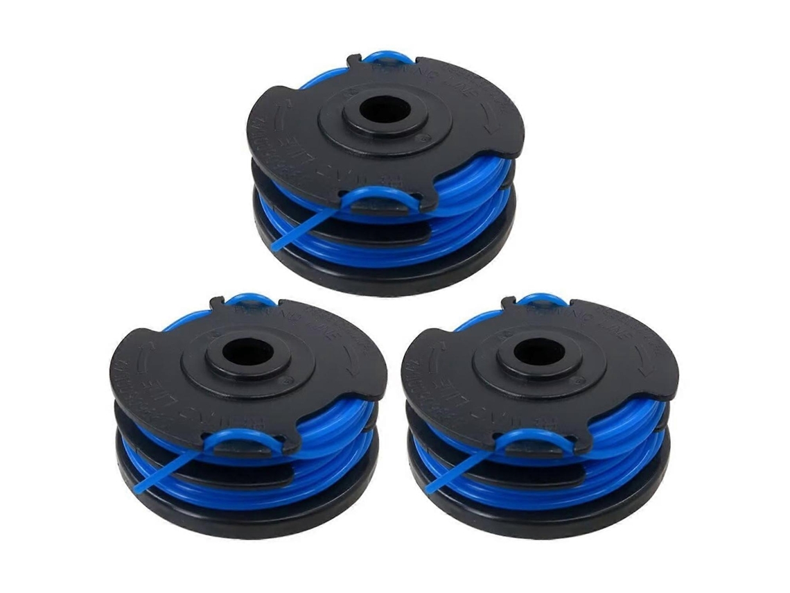 Conjunto De 3 Bobinas De Fio De Nylon Tlg-03 Tlk-01 Para Cabeçote De Corte De Cortador De Grama Kobalt Kst 120x-06 120x 40v
