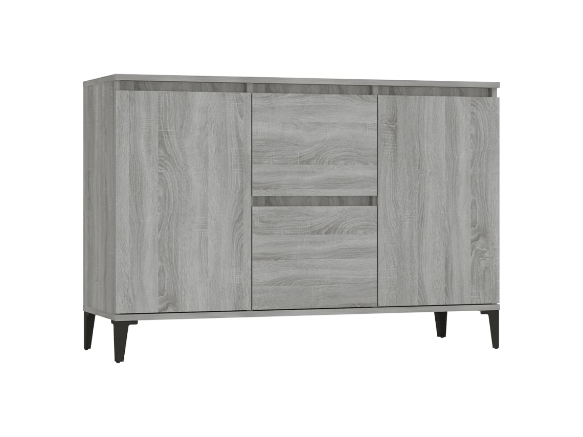 Sideboard, Sideboards Vidaxl Cinzeto Madeira Processada (n/a)