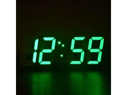 Relógio De Parede Led Com Display Digital, Modo Noturno Luminoso, Luminária De Mesa Eletrônica Ajustável, Relógio De Parede, Decor Slowmoose
