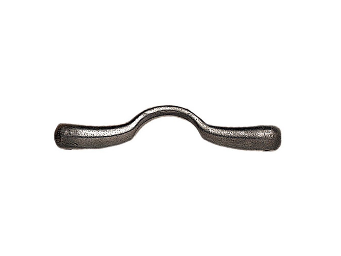Broca de Barra Fixa Slobber Curva Suave Inglesa 12 Cm 3 Cm Prateado 125 Mmroldan