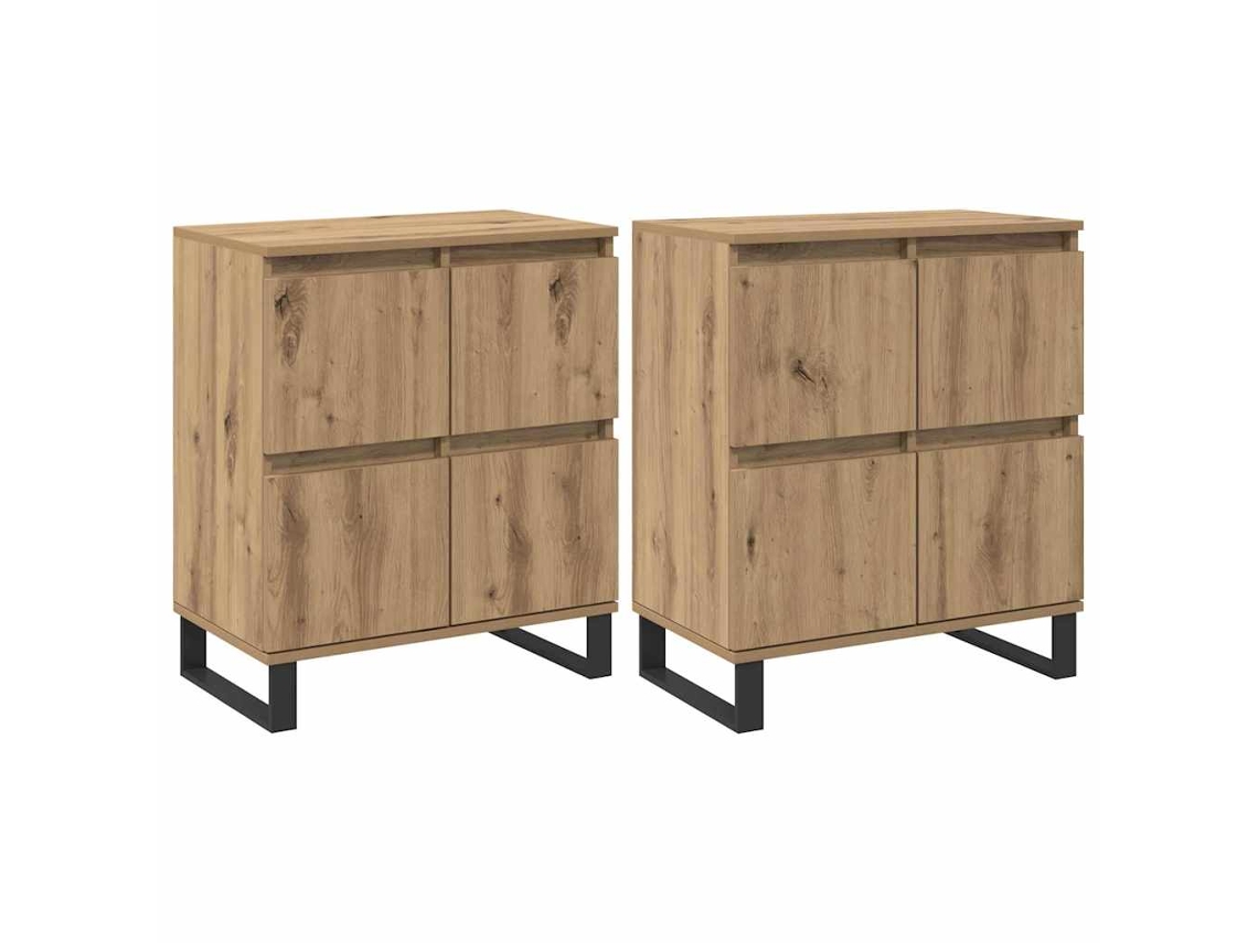 Buffet Artesanal Carvalho 2 Peças 60 x 35 x 70 cm MAISON EXCLUSIVE