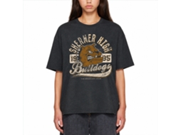 Rockinstone Breakfast Club Movie Bulldog Heather Black Adult T-shirt Size:xxxl