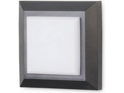 Forlight Grove - Aplique 125x125x38mm, Policarbonato, Cor Preto, Led, Máx 2.5w, Ip65
