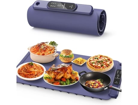 Tapete Aquecedor De Alimentos Eifson Aquecimento De Superfície Total, 3 Configurações De Temperatura (roxo)