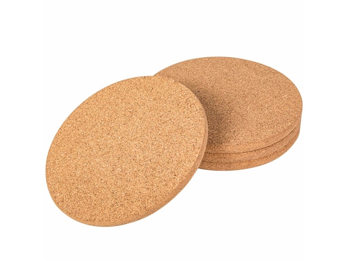 Conjunto de 4 Descansos de Cortiça para Pratos e Panelas AQUAFORGE