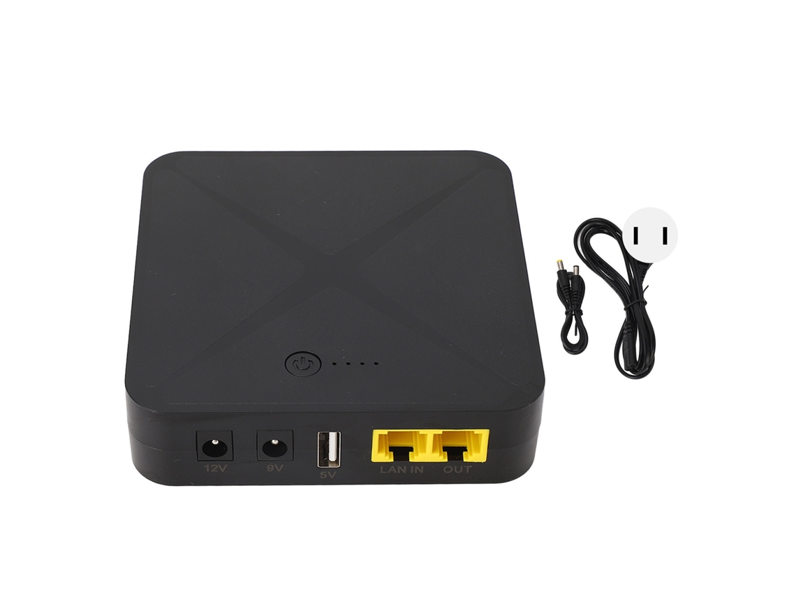 Mini Ups 5v 9v 12v 48v Poe 8000mah Bateria Backup Para Roteador Câmera Modem Us Plug 110v