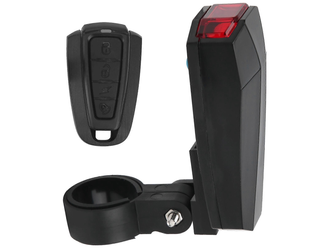 Luz Traseira De Bicicleta Com Carregamento Usb, Alarme Sem Fio Para Condução Noturna E Segurança Na Parte Traseira.