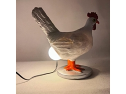 Luz De Noite Decorativa Galinha Em Resina
