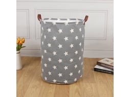 Cesto de Roupa Suja Independente de 17, 7 Polegadas com Tampa, Dobrável Cdq, Fa6 BRILVIBERA