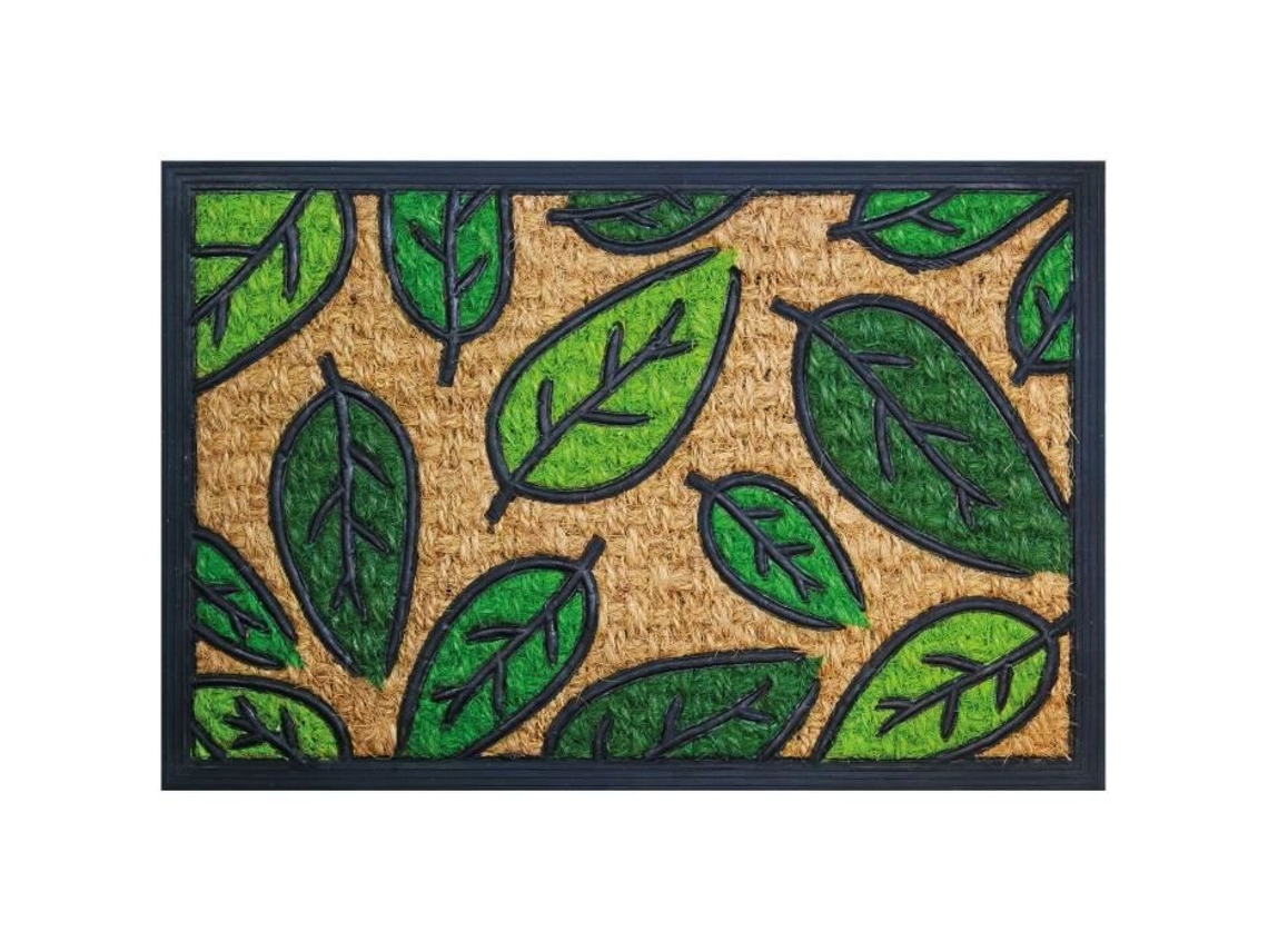 Tapete Cubano Retangular De Folhas 40x60cm Idmat