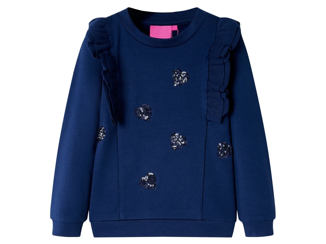 Sweatshirt Para Criança Azul-marinho 104