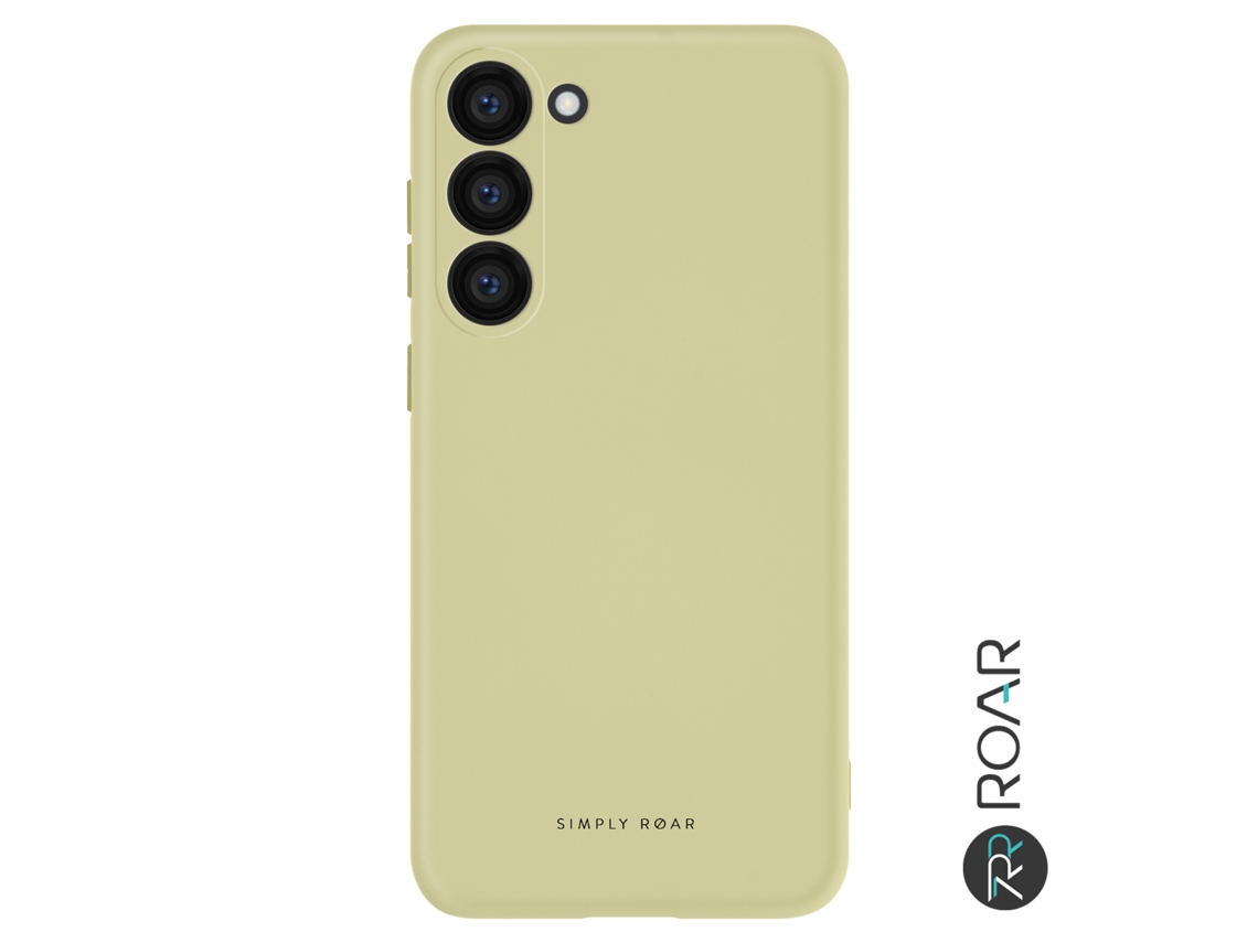 Capa para Samsung Galaxy S23+ ROAR Silicone Bege .