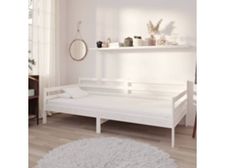 Sofá cama 90x200 cm madera maciza de pino blanco