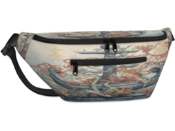 Bolsa de Ombro Tropicallife com Estampa de Âncora POLÍESTER 38x25x19 cm