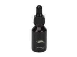 Óleo de rícino orgânico para o crescimento do cabelo, cílios e sobrancelhas.
