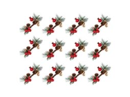 Laxiscreed Coroa De Natal Com Rosas, Pinheiros E Romã, Decoração Artesanal Para Janela E Árvore