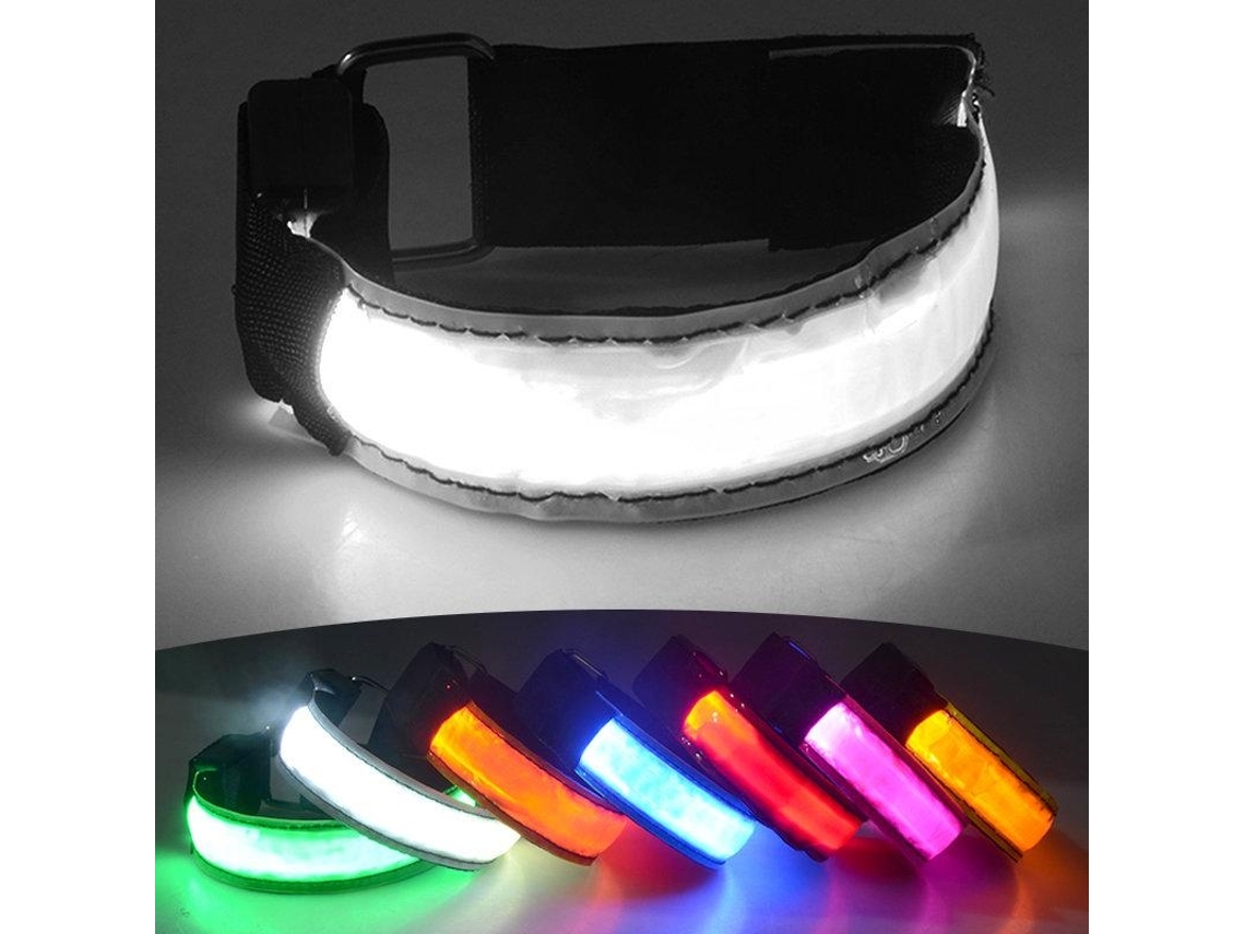 Pulseira De Segurança Led Recarregável Com Luz Intermitente Jsr 75 Aquaforge