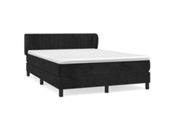 Box Spring Bed, Box Spring Beds Vidaxl Preto Veludo (140 X 190 Cm)