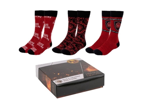 Conjunto de Meias Unissexo HOUSE OF DRAGON Multicor - 3pcs (40/46)