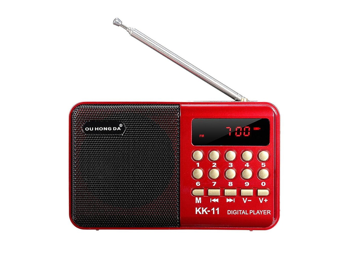 K11 Mini Rádio Portátil Multifuncional Digital Fm Usb Tf Mp3 Player Olysi Shop