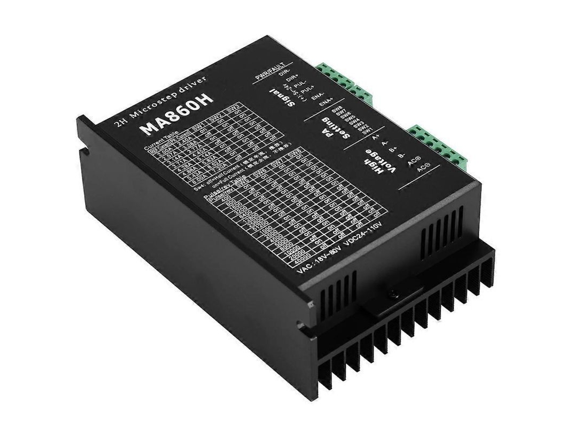 Fasst controlador de motor passo a passo 18-80V AC/DC, 7.2A, com proteção e isolamento óptico