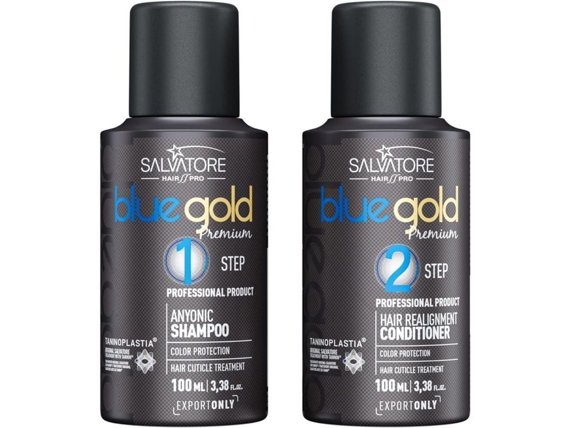 Tratamento Taninoplastia Blue Gold Premium 2x100ml