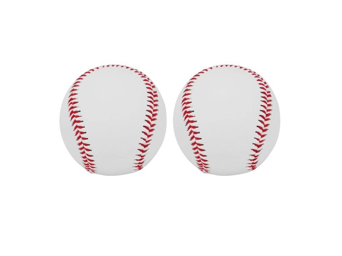 2 Pelotas De Béisbol De Cuero Pu Suave Para Entrenamiento Y Autógrafos Adultos Adolescentes
