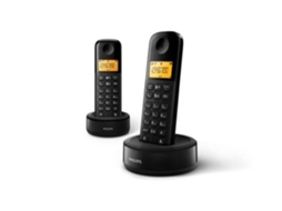 Telefone Fixo PHILIPS D1602B Preto