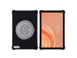Capa Para Tablet Lenovo Tab Plus Gen 2 De 12,1 Polegadas, Em Silicone Macio Com Suporte, Resistente A Impactos Preto Hexinyigjly