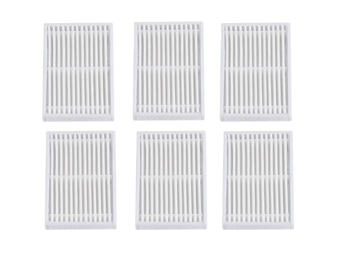 Kit com 6 Filtros Hepa de Reposição para Aspirador Robô Panda X600 Pet Kitfort Kt 504 BRILVIBERA