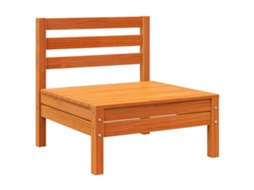 Conjunto 1 Sofá De Jardim Vidaxl Marrom Madeira De Pinho Maciça (63.5 X 63.5 X 62.5 Cm)