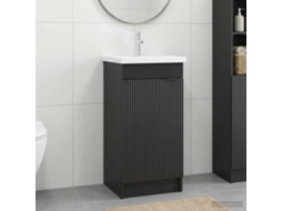 Vidaxl Gabinete De Banheiro Com Pia Preto 42 X 40 X 84,5 Cm