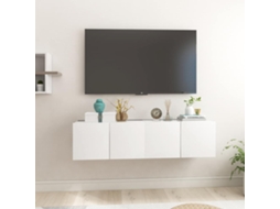 Vidaxl Móveis De Tv Para Parede 2 Pcs 60x30x30 Cm Branco