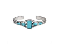 Pulseira Vintage De Turquesa Com Pedra Natural Nostalgia88