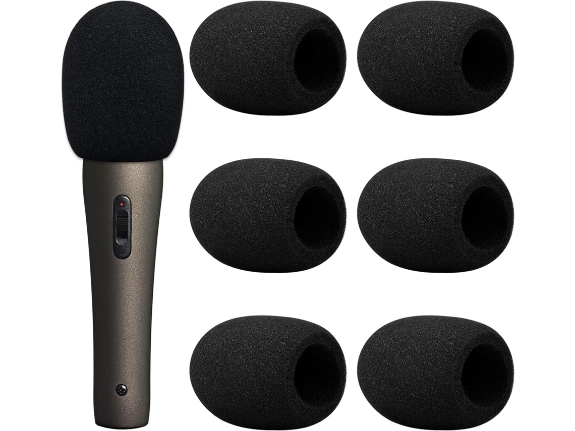 Capas de Espuma Antivento para Microfone e Headset, Filtro Pop de Substituição AQUAFORGE