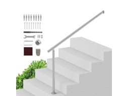 Corrimão de Escada Externa VEVOR 120 Cm em Aço Inoxidável para Varanda e Terraço