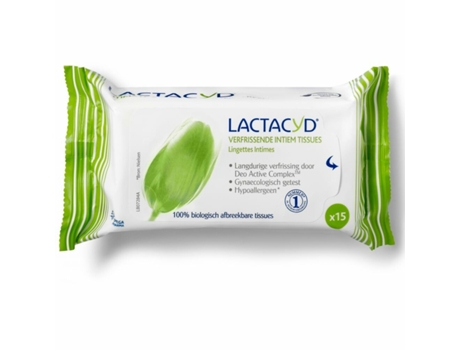 Toalhitas Íntimas Lactacyd Fresh 15 Unidades LACTACYD