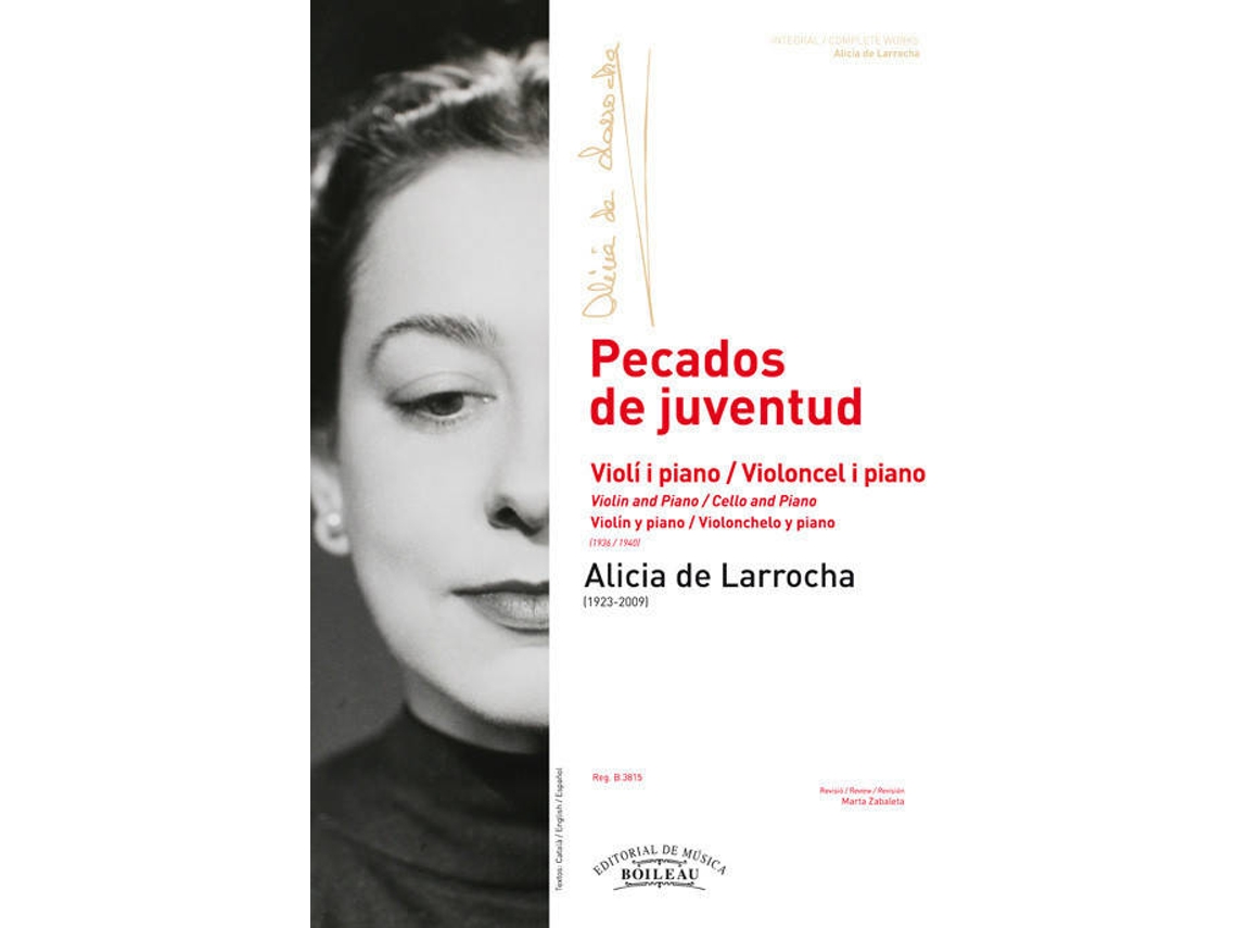 Livro Pecados De Juventud. Violin Y Piano. Violonchelo Y Piano de Alicia de Larrocha (Espanhol)