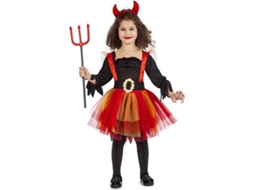 Fato de Menina DISFRAZZES Diaba Tutú (Tam: 5 a 6 anos)