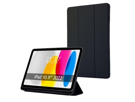 Capa TUMUNDOSMARTPHONE Smart Flip para Apple Ipad 10ª Geração 10.9 2022 Preta