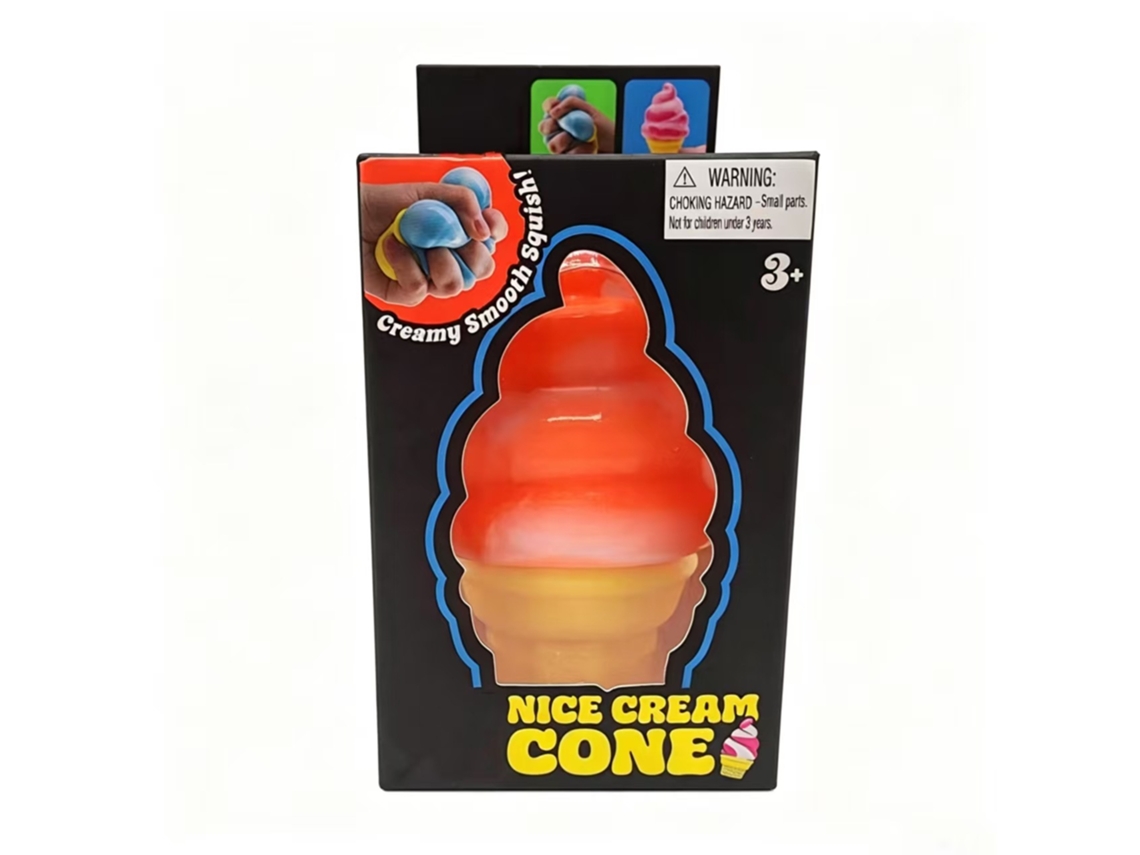 um Brinquedo Fofo e Antiestresse com um Design em Tpr Degradê.brinquedo de Sorvete de Apertar Laranja Caixa CHENNNLS
