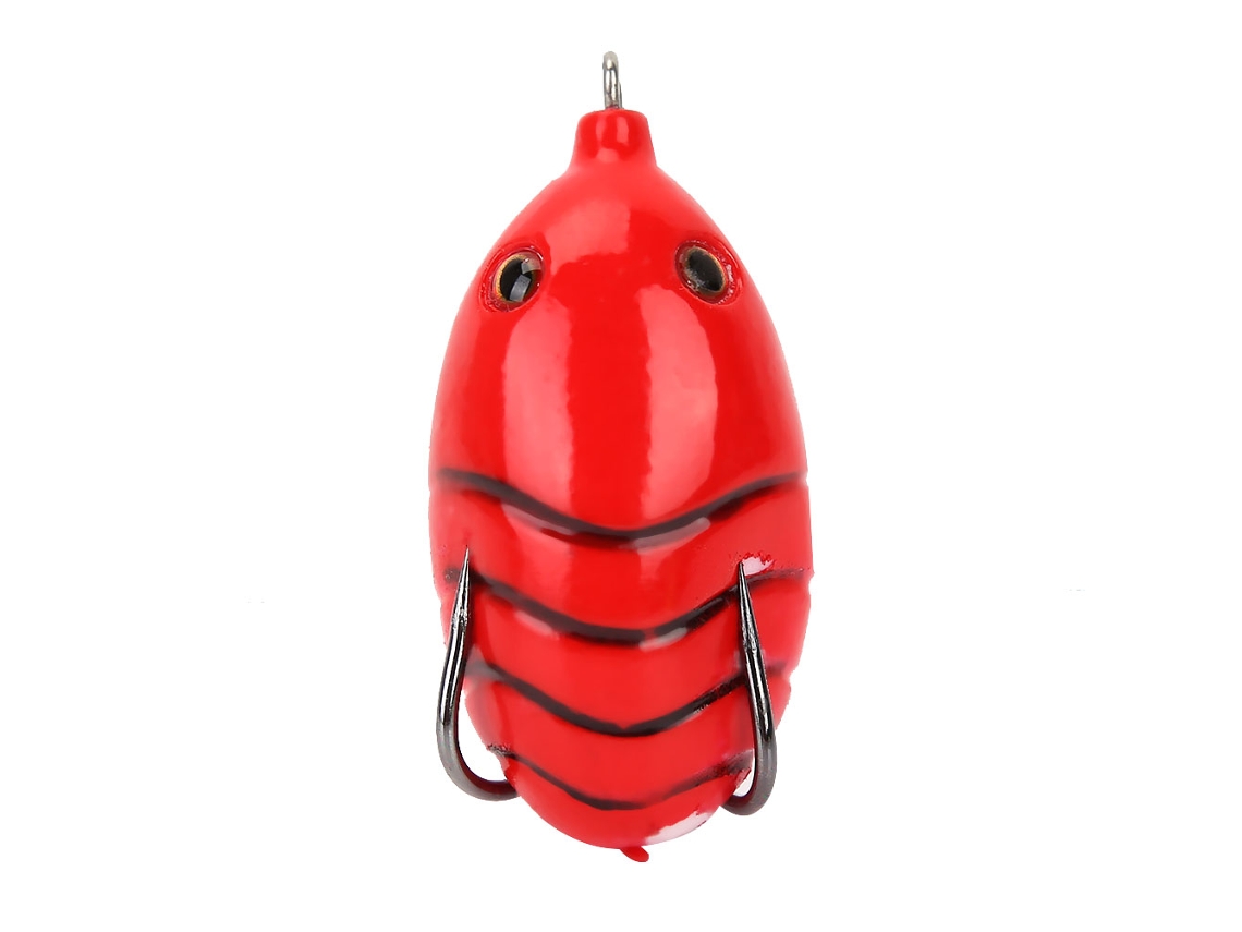 Isca Artificial Sapo Silicone Vermelha
