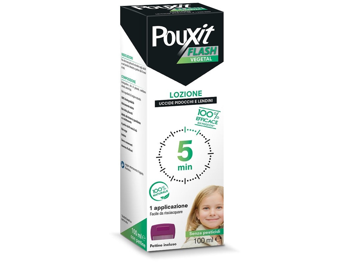 Pouxit Flash Vegetal Lozione Pidocchi E Lendini 100 Ml Con Pettine Cooper Consumer Health It