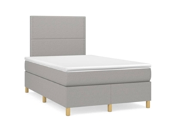 Box Spring Bed, Box Spring Beds Vidaxl Cinzeto Tecido (120 X 200 Cm)