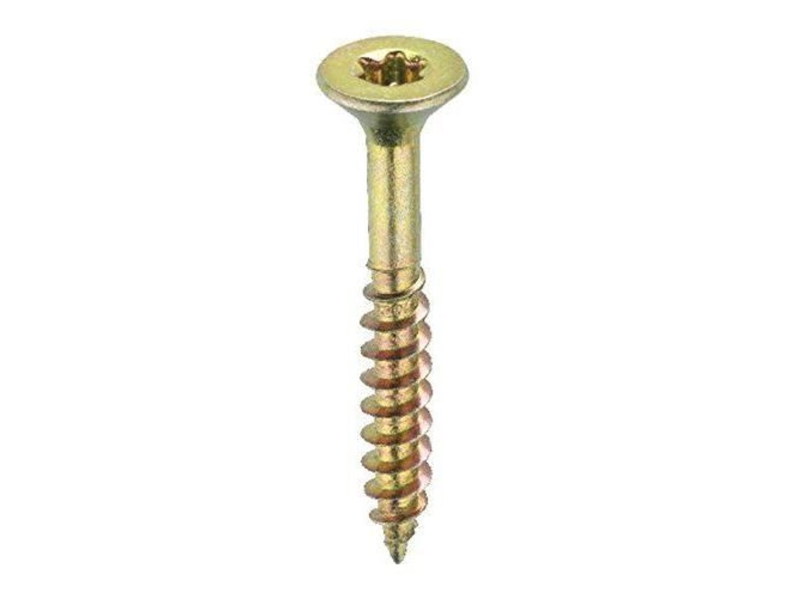 Conjunto de 140 parafusos universais para aglomerado com estrela Torx e cabeça plana 5 x 80 mm Connex