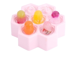 Molde de Picolé de Silicone LAXISCREED Rosa Cute